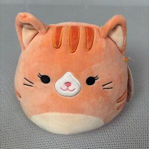 Squishmallow Gigi Orange Tabby Cat 7.5" Plush Stuffed Animal NWT Kellytoy #597